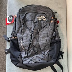 The North Face Borealis Backpack Black/Burnt Coral